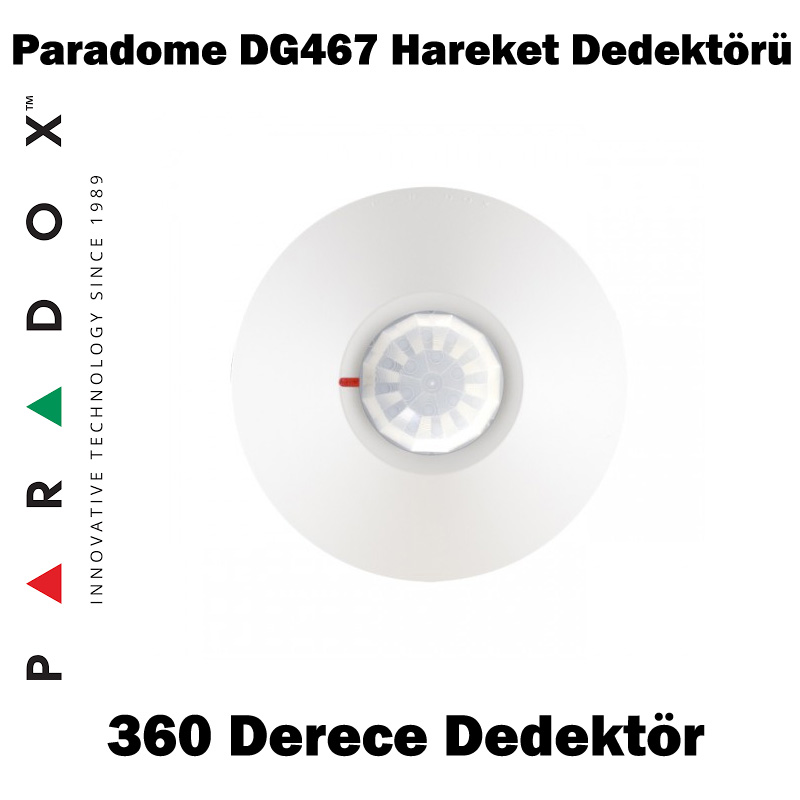 Paradox DG467 Paradome 360° Tavan Tipi Dijital Hareket Dedektörü